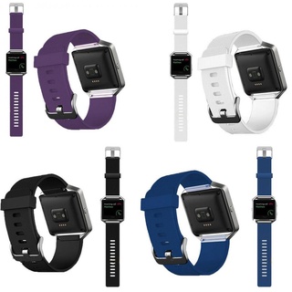 Dây Đeo Thay Thế Chất Liệu Silicon Màu Trơn Cho FITBIT BLAZE