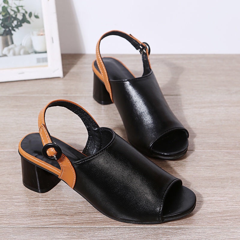 Sandal hở mũi đế 5 phân