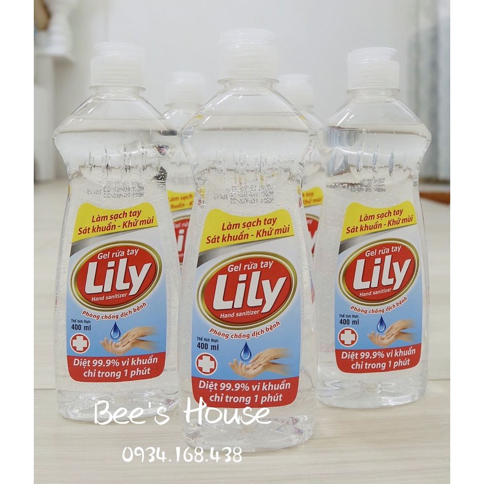 Gel rửa tay khô sát khuẩn Lily 400ML