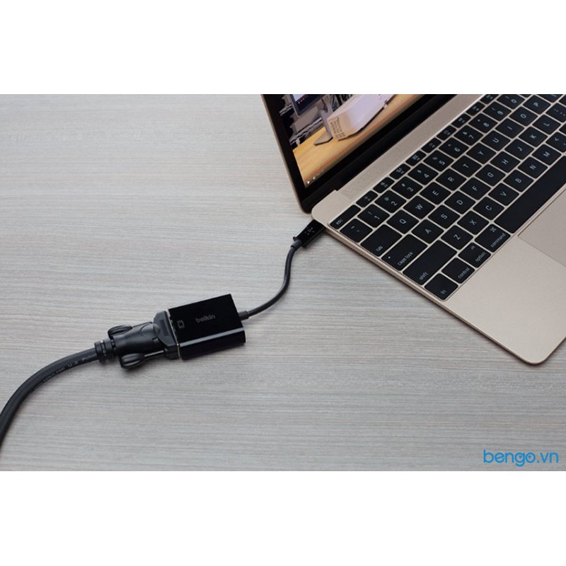 Cáp chuyển USB-C to VGA Belkin Adapter