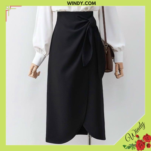 Chân váy bút chì sẻ trước công sở chất co dãn phối 3 khuy - windy.com