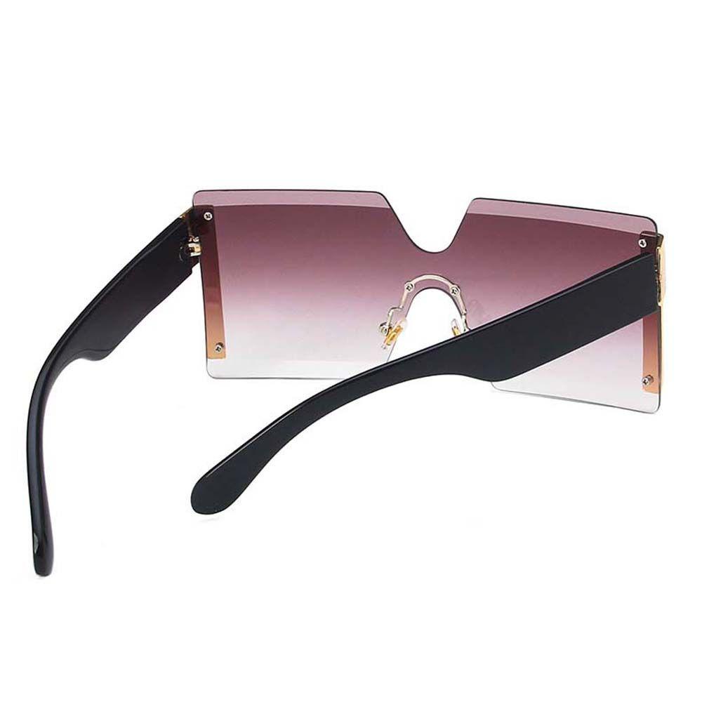 Kính Mát Gọng Vuông Lớn In Họa Tiết Da Báo Phong Cách Âu Mỹ Thanh Lịch Dành Cho Nữ