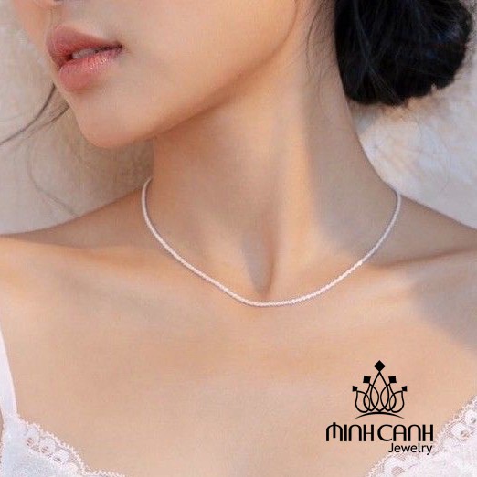 Vòng Cổ Bạc Dây Xù Sang Trọng - Minh Canh Jewelry