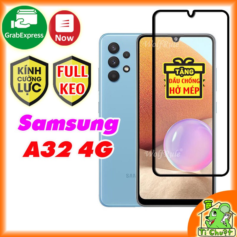 [FULL KEO][Ảnh Thật] Kính CL Samsung A32 4G/M32 Cường Lực FULL Màn