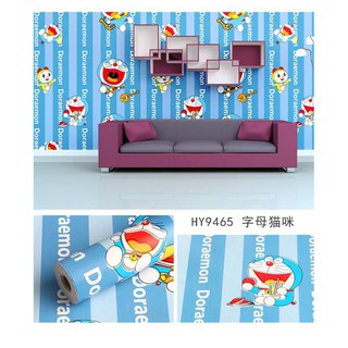 MẪu 9465-Combo 10M giấy dán tường doremon (Khổ 10m x 0.45m) có keo sẵn