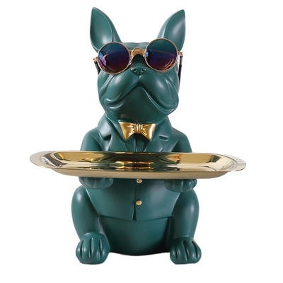 Khay đựng nến thơm bulldog Manor Candle, dùng để trang trí nhà cửa