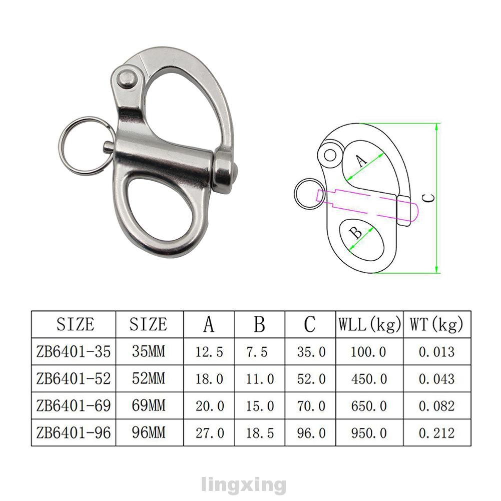 Móc Khóa Lò Xo Bằng Thép Không Gỉ