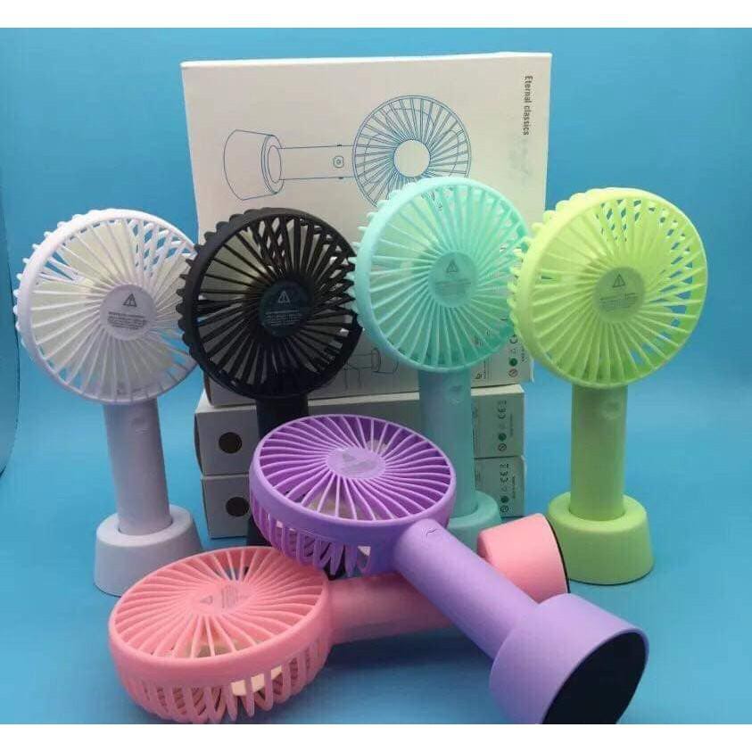 Quạt Cầm Tay Tích Điện Thông Minh Có Để Để Bàn Kết Hợp Cùng Với PIN Và Dây Sạc,Quạt Cầm Tay Tích Điện | BigBuy360 - bigbuy360.vn