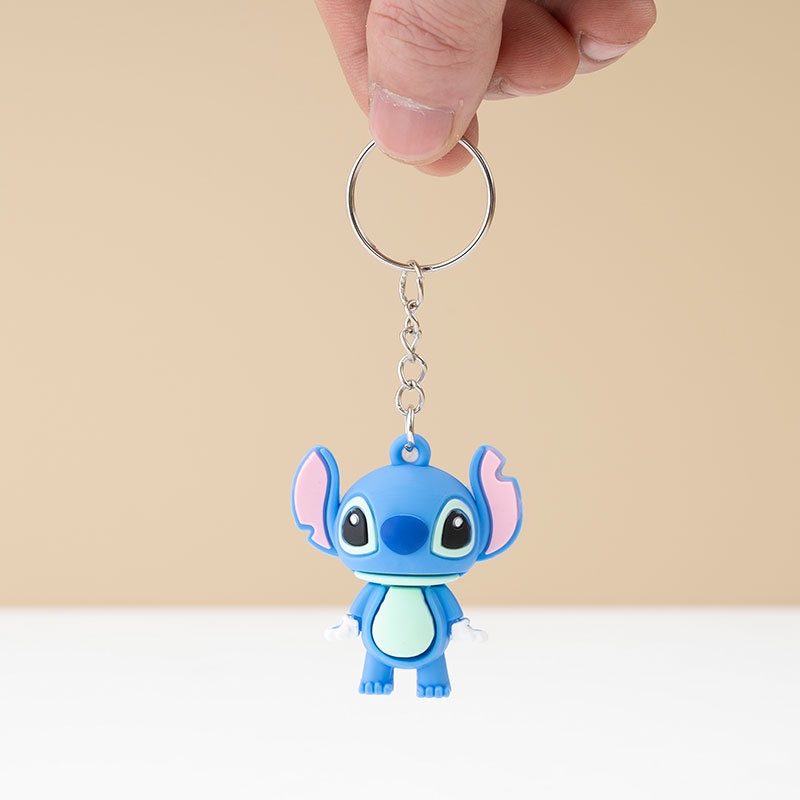 Móc Khóa Búp Bê Hoạt Hình Ba Chiều Bằng Nhựa Mềm