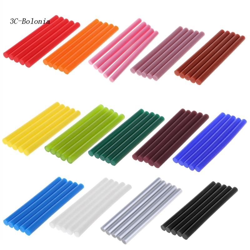 Set 5 Que Keo Nóng Chảy Nhiều Màu Sắc 7x100mm Dùng Để Sửa Chữa Đồ Chơi / Làm Đồ Thủ Công