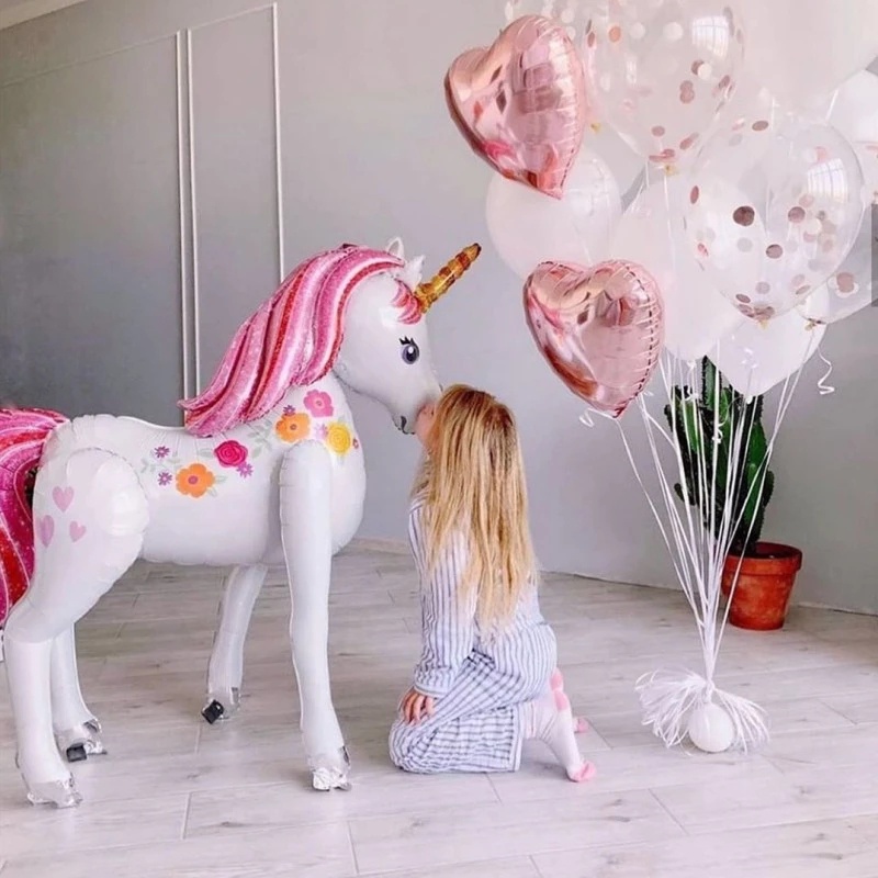 Bong Bóng Hình Kỳ Lân 3D Cỡ Lớn Dùng Để Trang Trí Tiệc