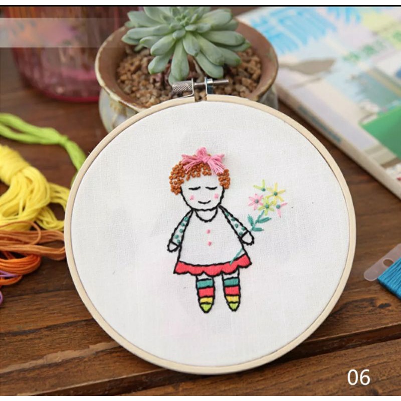 TẶNG KHUNG Set thêu DIY dành cho người mới bắt đầu