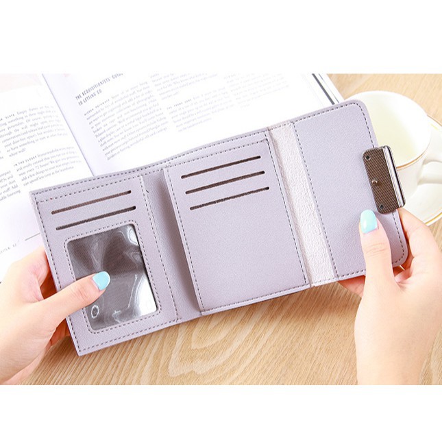 Ví Nữ Mini Ngắn Cầm Tay Khóa Vuông Phong Cách Hàn Quốc TVNN176