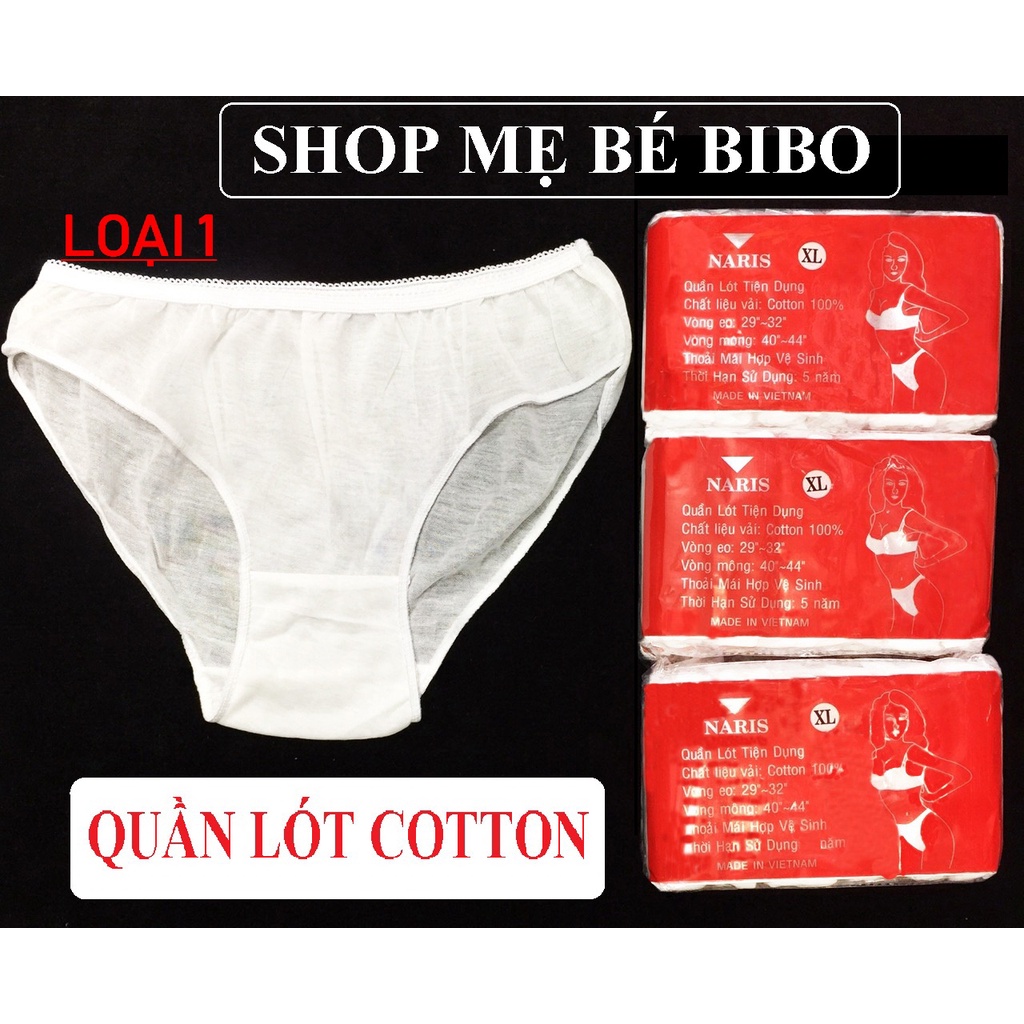 Combo 30 Quần lót giấy cotton một set sử dụng một lần cho mẹ bầu sau sinh hoặc đi du lịch dã ngoại, spa