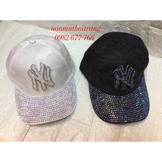 Nón-Mũ đính đá NY siêu chất