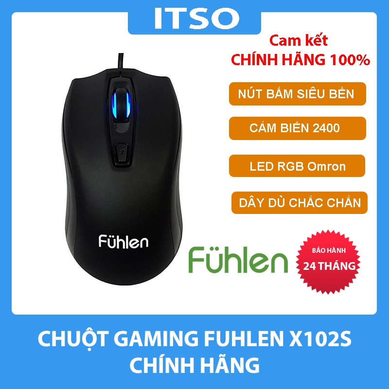 Chuột máy tính Fuhlen X102S RGB chính hãng - Bảo hành 24 tháng