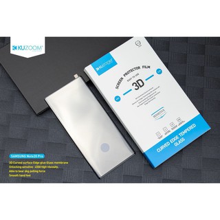Kính cường lực 6D Kuzoom cho Samsung Note 20/ Note 20 Ultra, 5G Full màn hình cảm ứng siêu âm