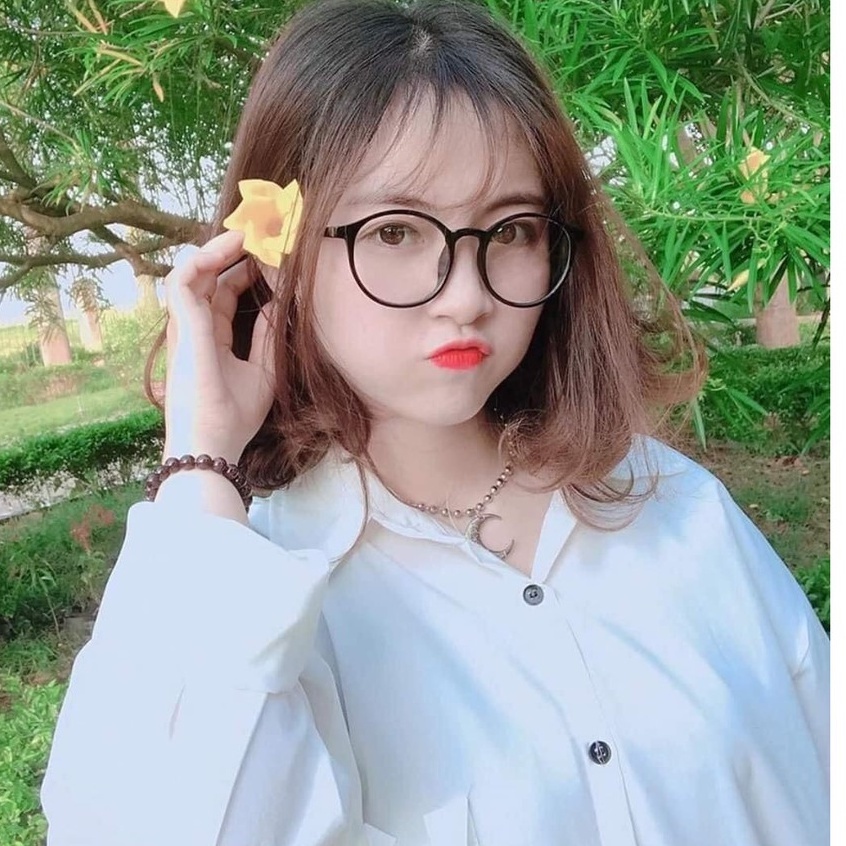 Mắt Kính Gọng Cận Form Tròn Thời Trang Unisex Dễ Thương Siêu Hot - Hazo