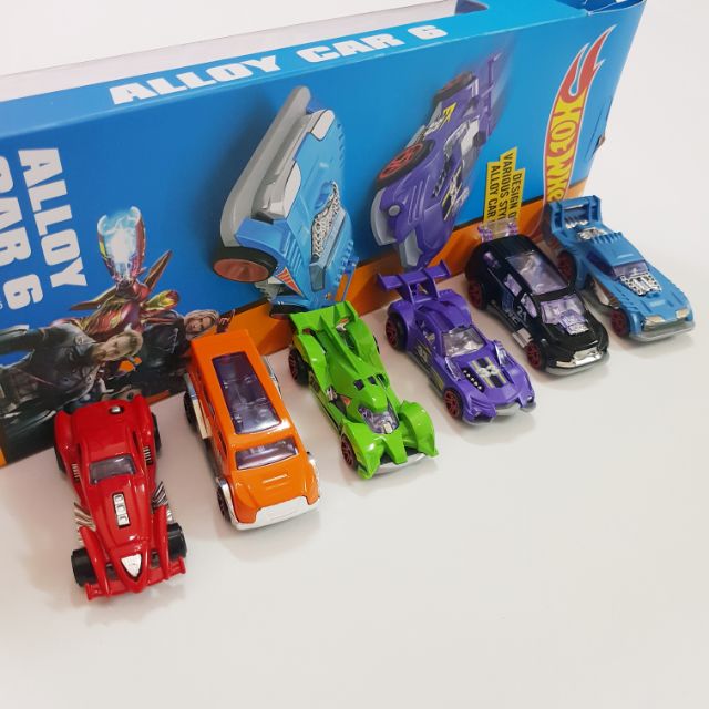 FREESHIP ĐƠN 99K - Set 6 xe đua sắt hotwheel ( ảnh và video thật )