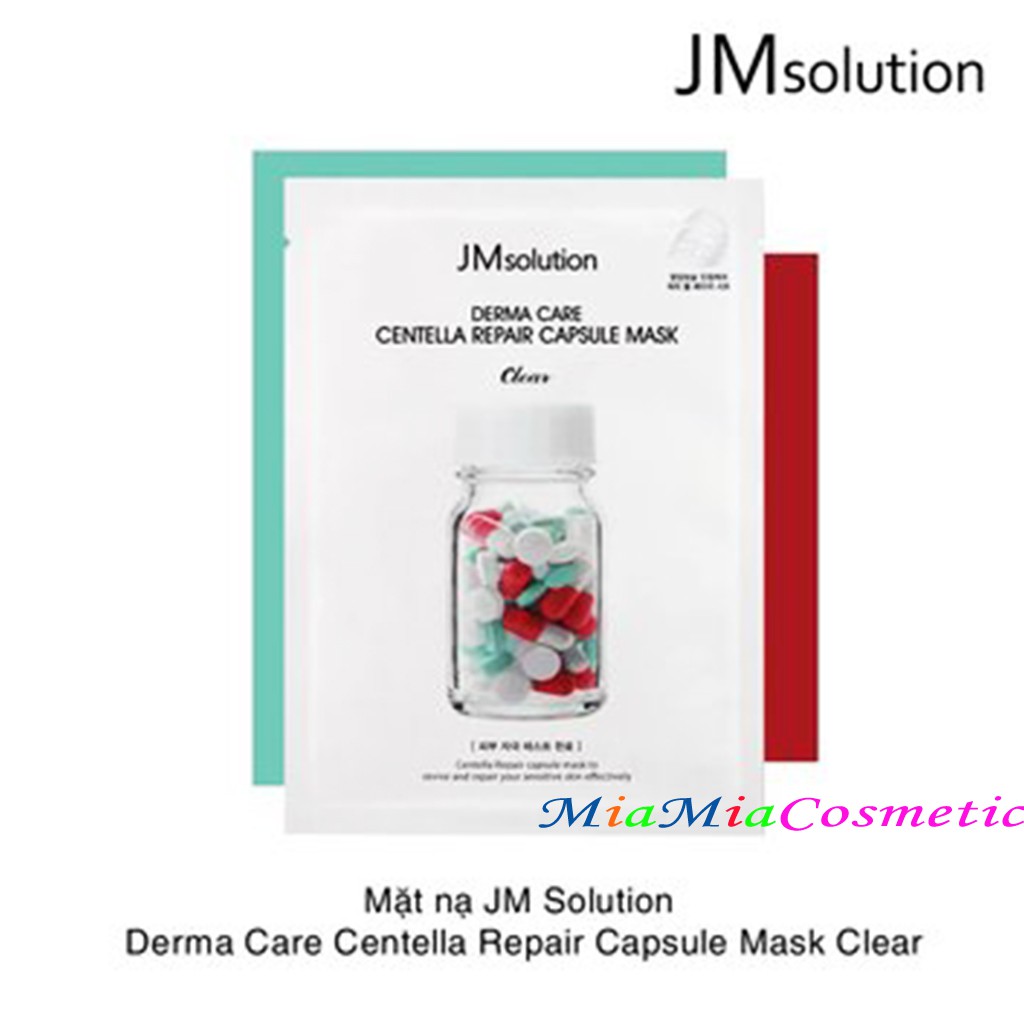 Mặt Nạ JMSolution Centella Repair [MIẾNG LẺ] Làm Dịu Da Nhạy Cảm JMSolution Derma Care Centella Repair Capsule Mask 30ml