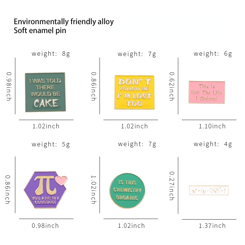 Trâm Cài Áo Hình Chữ Cái Tiếng Anh Tráng Men Sáng Tạo Thích Hợp Làm Quà Tặng Cho Bạn Bè