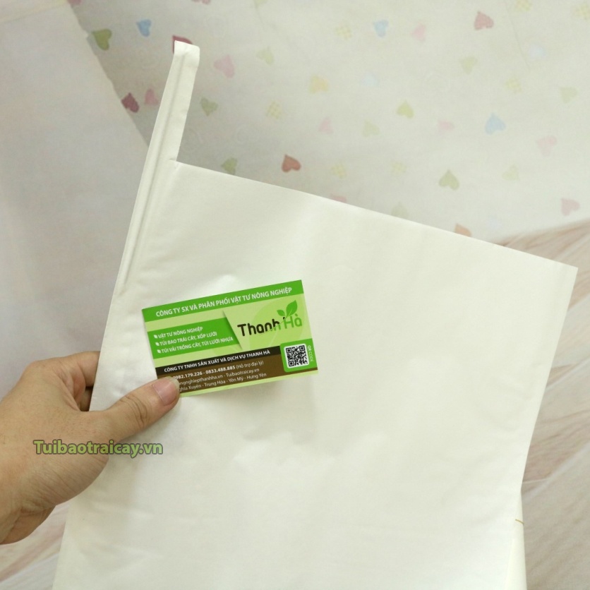 Túi trùm trái cây, bao bọc bưởi Da Xanh giấy sáp siêu bền cỡ 30x35cm - 100 cái