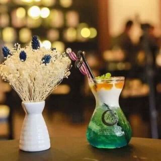Combo 5 ly thủy tinh uống sinh tố miệng loe 350ml