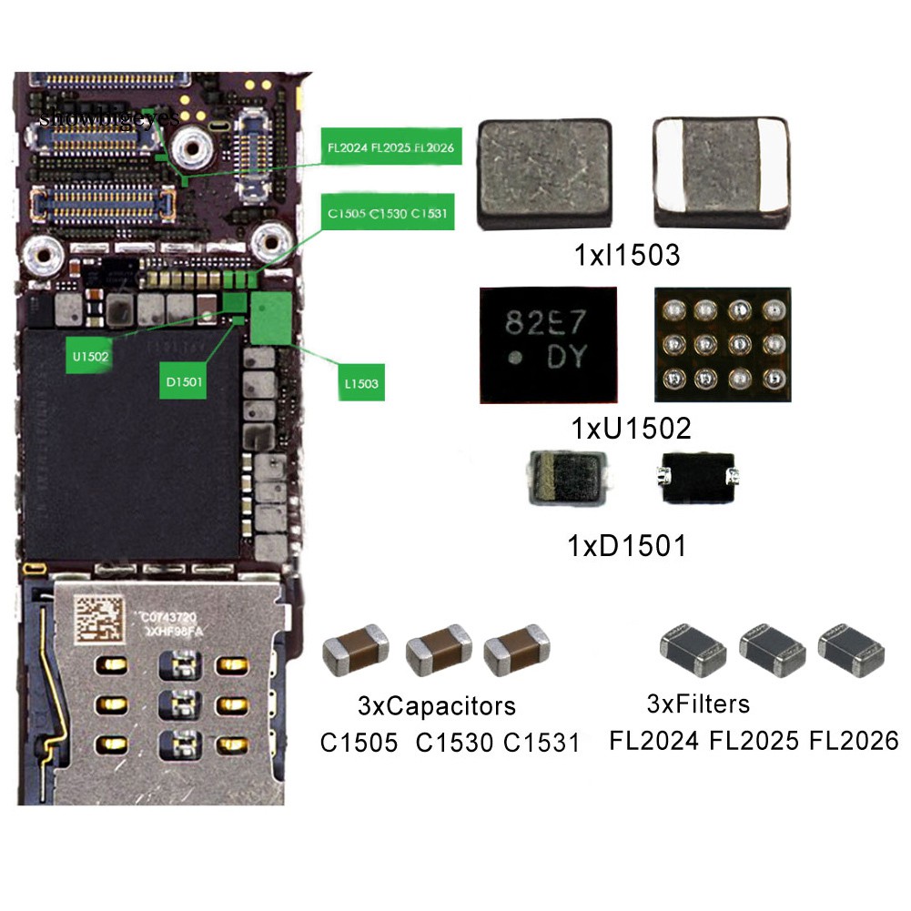 Bộ Phụ Kiện Sửa Chữa Đầy Đủ Cho iPhone 5G / 5S / 6S / 6