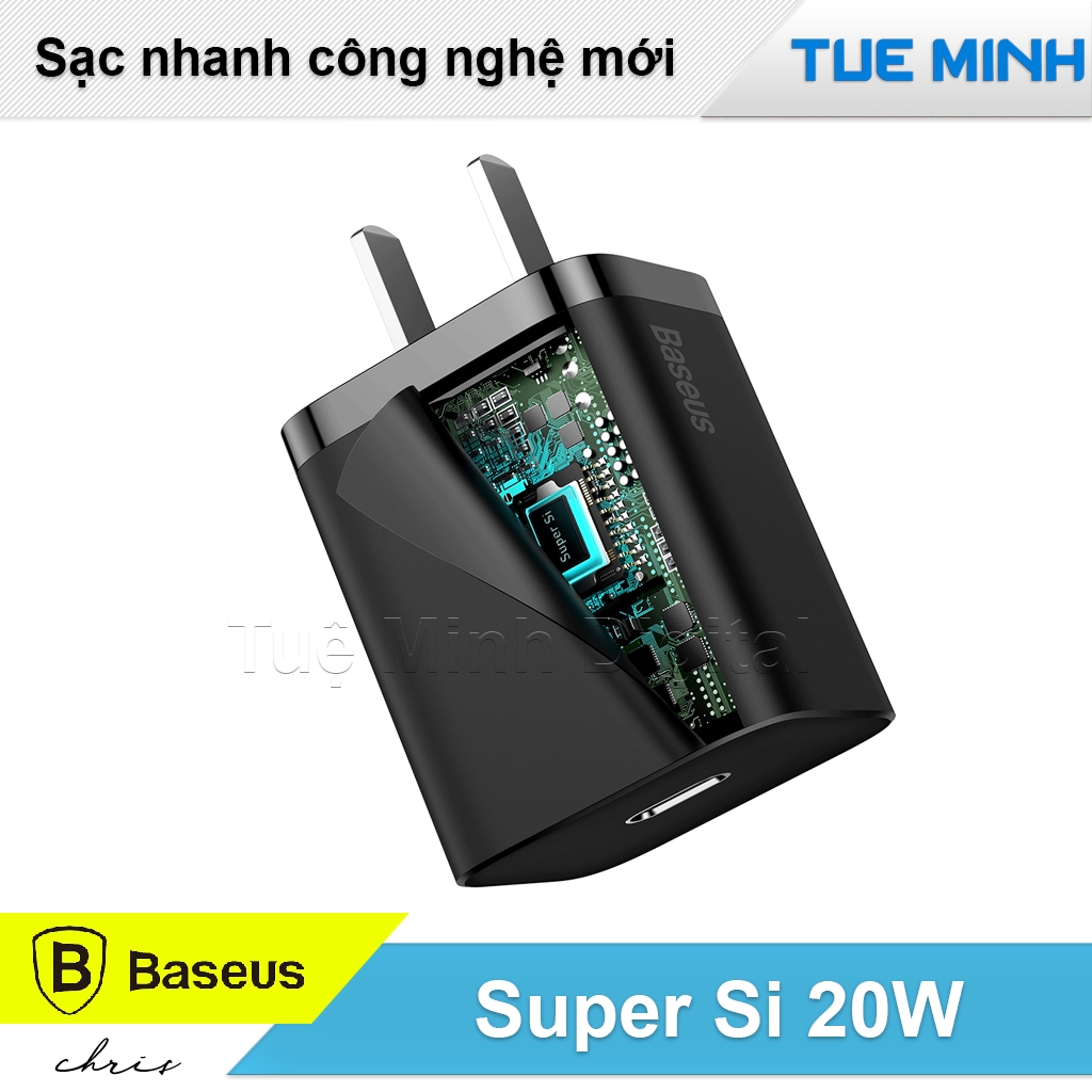 Sạc nhanh 20W cho iPhone và điện thoại Android - Baseus Super Si Quick Charger