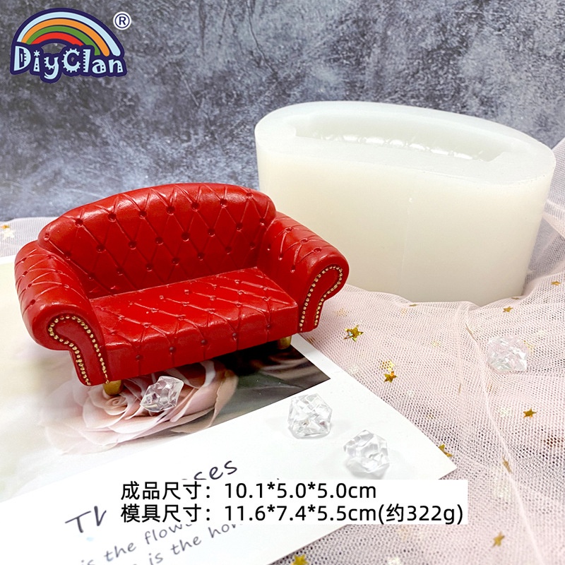 Khuôn Silicone Làm Bánh Hình Cặp Đôi Gấu Bắc Cực Hoạt Hình DIY
