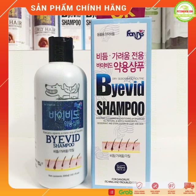 Sữa tắm Forcans Byevid 300ml cho chó mèo  FREESHIP Dầu gội  ngừa vảy ngứa - viêm da