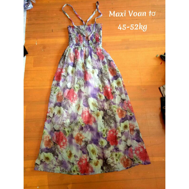 Đần Maxi voan hoa