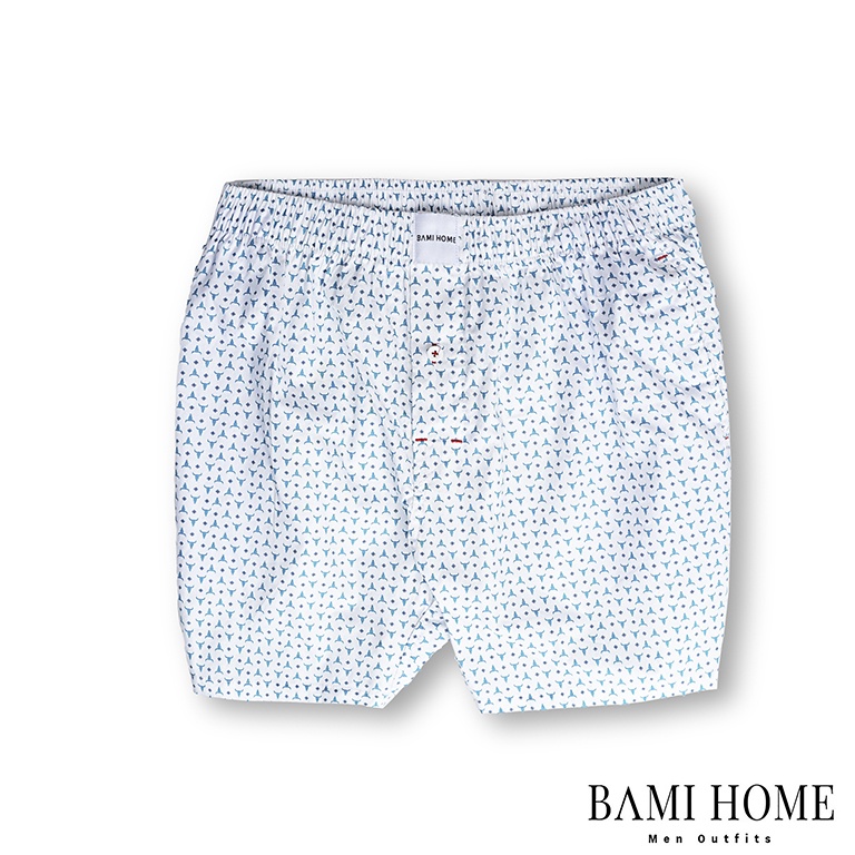 Quần short mặc ngủ, mặc nhà nam nữ BAMI HOME đùi cotton cao cấp có túi tiện lợi đa dạng họa tiết QNCT1- 030