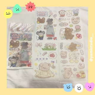 Set hình dán sticker decal 4 tấm