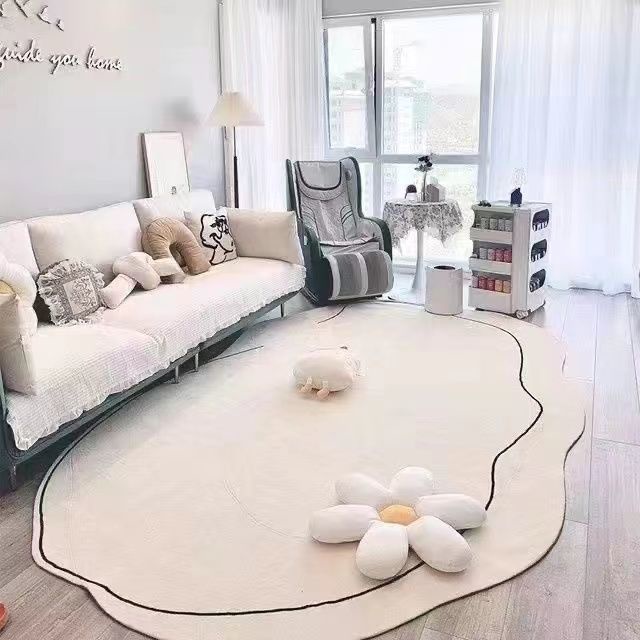Thảm Lót Sàn Chất Liệu Nhung Mềm Mại Thiết Kế Tinh Tế Trang Trí Nội Thất