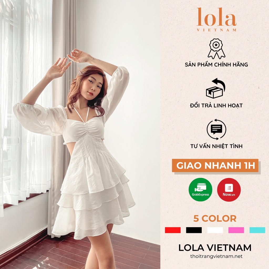 Đầm Thiên Nga Trắng Đen Swan Dress Thiết Kế Sang Chảnh Lộng Lẫy Khi Đi Dự Tiệc Du Lịch - Lola Vietnam