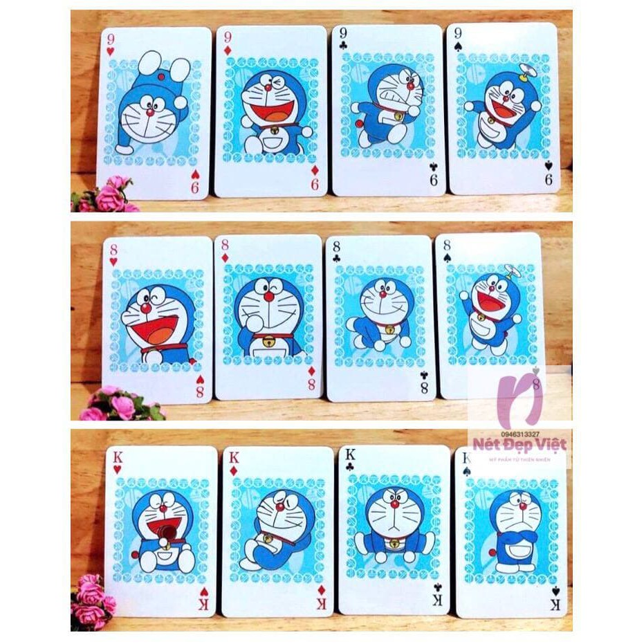 Bộ Bài Tây Mèo Doraemon Đôrêmon 52-54 Lá Dễ Thương