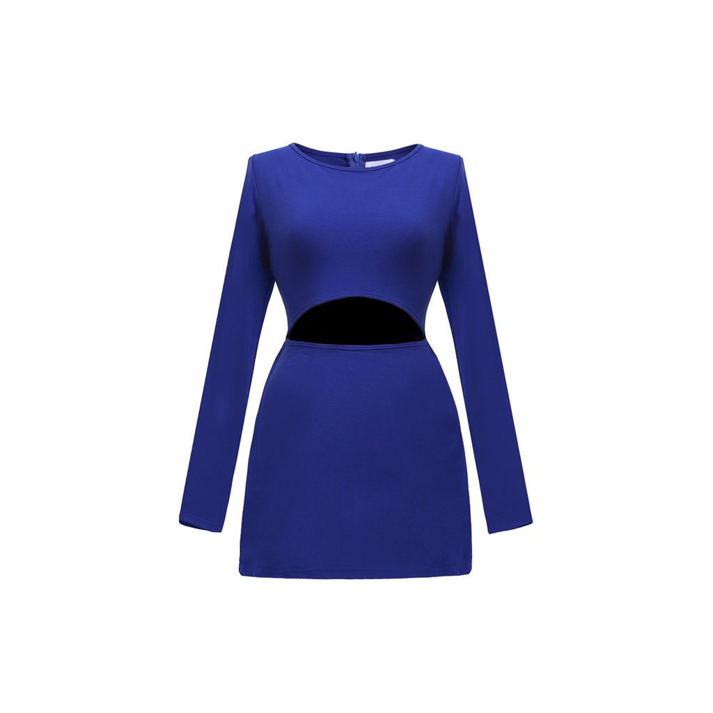 TATICHU - Đầm thun cổ thuyền khoét eo - Boat Neck Waist CutOut Dress