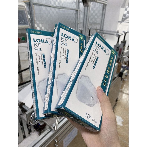 [MẪU HOT] HỘP 10 CHIẾC KHẨU TRANG LOKA KF 94, CÔNG NGHỆ HÀN QUỐC, KHỬ BỤI, TIỆN LỢI, DỄ DÙNG, HÀNG CHUẨN, GIÁ7 GỐC