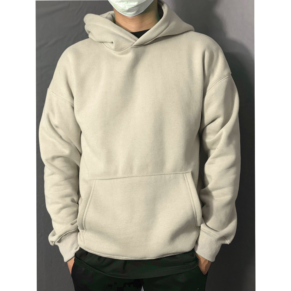 Áo Hoodie trơn Unisex đôi form rộng nam nữ vải Nỉ Bông | BigBuy360 - bigbuy360.vn