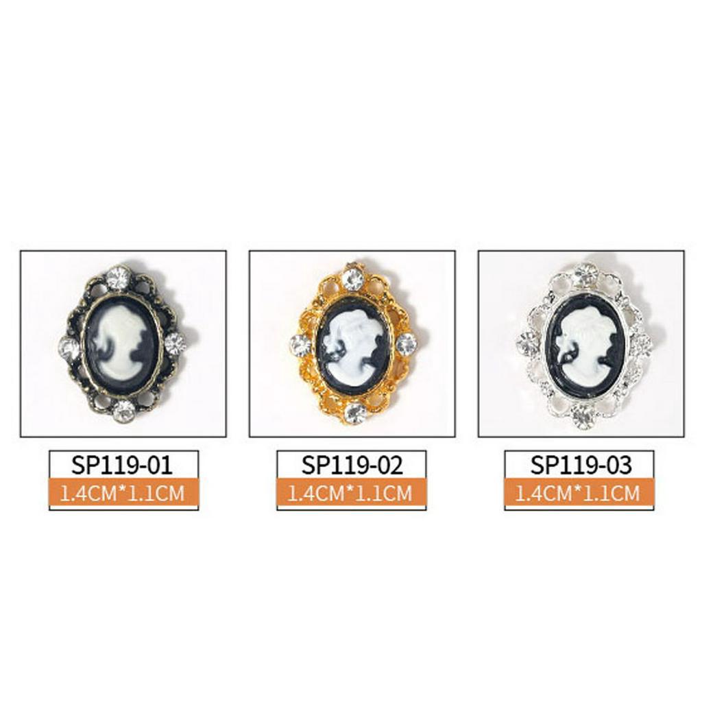 [Hàng mới về] Phụ Kiện Trang Trí Móng Tay Bằng Hợp Kim Phong Cách Nhật Bản 3D Diy