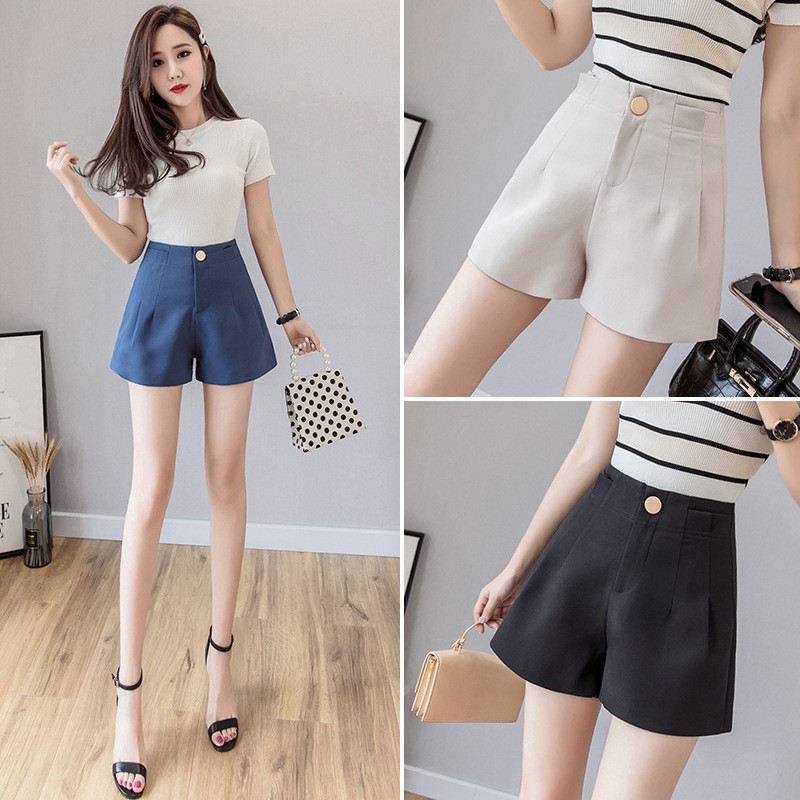 MẶC LÀ SANG quần short nữ,quần đùi nữ siêu tôn dáng khóa trước khuy bọc mã 033xmtk
