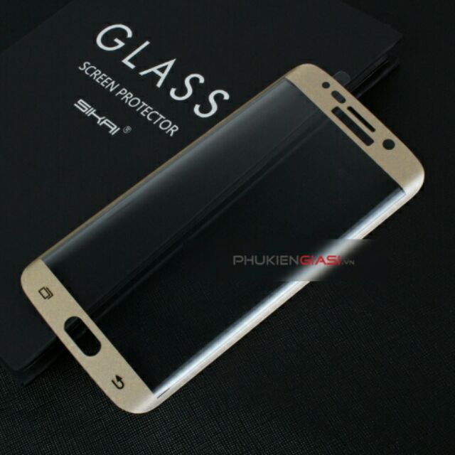 Dán kính cường lực Full màn 4D cho Galaxy S6 Edge Plus - đủ màu hình số 2