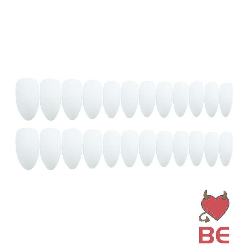 YADORNOS Bộ 24 móng tay giả màu trắng chuyên dụng cho cô dâu