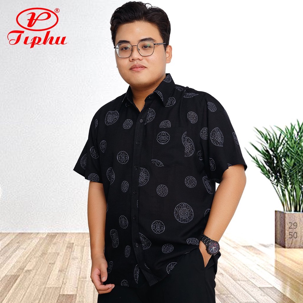 Áo sơ mi nam trung niên tay ngắn big size, màu sắc trang nhã, siêu phẩm mùa hè mát mẻ, hiệu Amazing