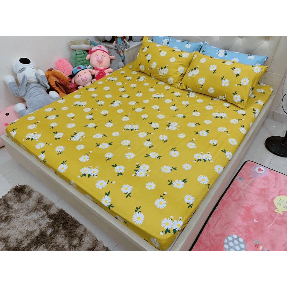 Ga gối Trà Xanh Sunzin Bộ sưu tập ga gối Hoa lá đẹp