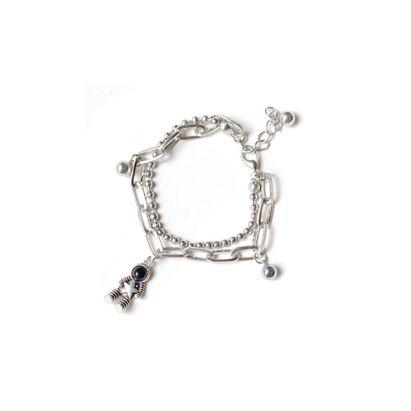 Vòng tay mặt hình phi hành gia dễ thương lãng mạn dành cho cặp đôi