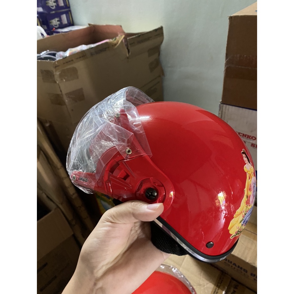 MŨ BẢO HIỂM CÓ KÍNH CHÓNG BỤI CHO BÉ