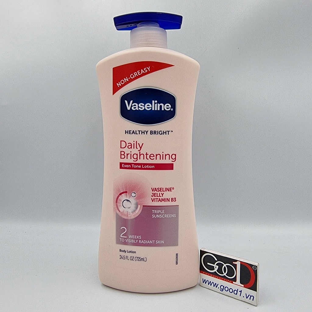 Sữa Dưỡng Thể Vaseline Healthy White UV Lightening Body Lotion 725ml Phù Hợp Cho Mọi Loại Da