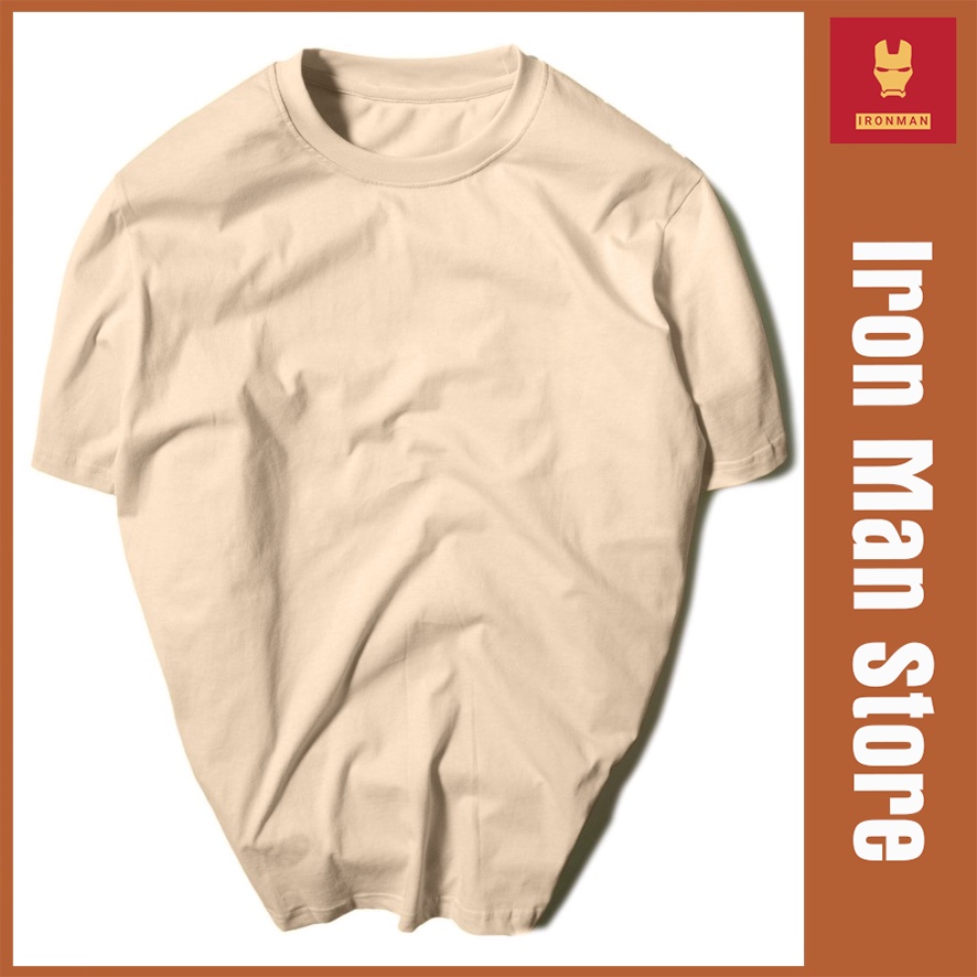 Áo Thun Nam trơn Cổ Tròn Cao Cấp phông Tay Ngắn, chất cotton bề mặt vải mềm